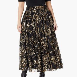 Making the Cut black and gold luxury sequin skirt